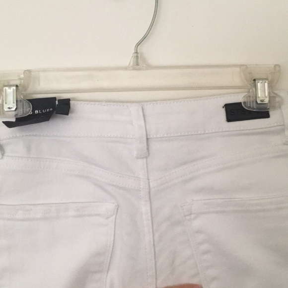 White cropped skinny high waisted jeans- STS Blue - Picture 5 of 5